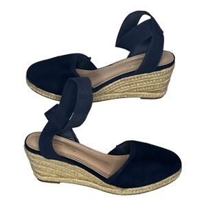 DREAM PAIRS Women’s Elastic Ankle Strap Espadrille Wedge Sandal Woman's Size 7